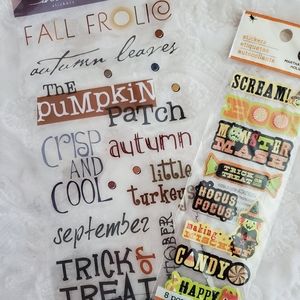 Autumn/Halloween  Scrapbooking Stickers